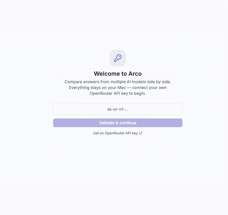 Get an OpenRouter key